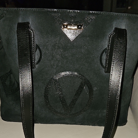 Mario Valentino Black Tote Bag - Picture 3 of 12